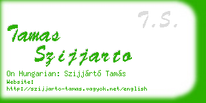 tamas szijjarto business card